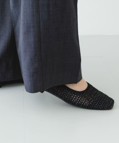 ブラック メッシュ フラットシューズ Senso メッシュ フラットシューズ | ブラック | FARFETCH JP