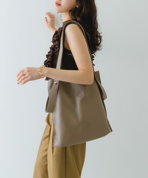 ＊＊RODE SKO / ロデスコ トートバッグ | BEAURE　カウレザー2デザインベルトバッグ（BEIGE）