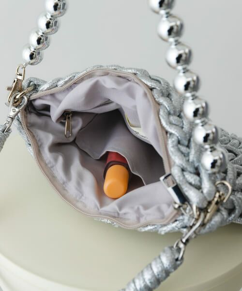 パンナコッタ S⑤ T⑤ 2セット ボールチェーン付き編み込みバッグ （ハンドバッグ）｜＊＊RODE