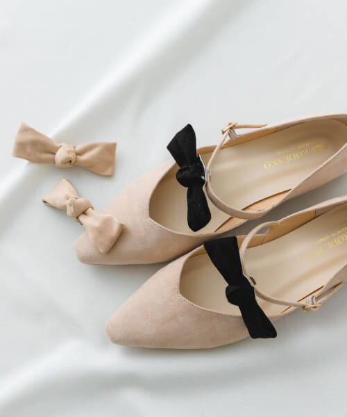 ＊＊RODE SKO / ロデスコ パンプス | 『WEB/一部店舗限定カラー』『MADE IN JAPAN』マルチWAYリボンパンプス（MILK）