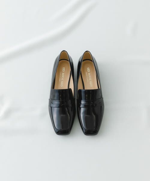 ＊＊RODE SKO / ロデスコ フラットシューズ | 『MADE IN JAPAN』3cmヒールローファー（BLACK）
