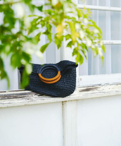 ＊＊RODE SKO / ロデスコ トートバッグ | ウッドハンドルペーパーバッグ（BLACK）