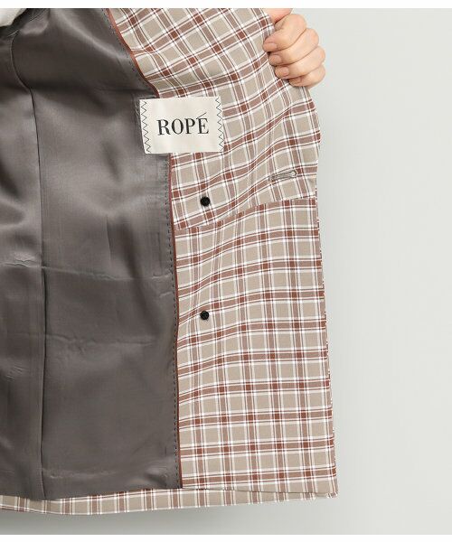 ROPE' / ロペ テーラードジャケット | 【セットアップ対応】チェックボクシーゆるジャケット | 詳細9