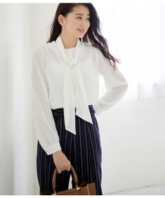 【WEB限定】【SS/S/Lサイズあり】デシンボウタイブラウス