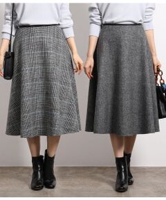 【19AW】ウールリバーシブルフレアスカート