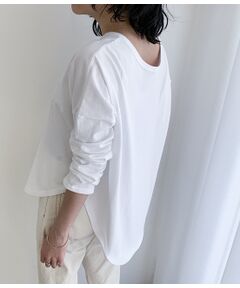 【WEB限定】【洗える】コットンチュニックTシャツ