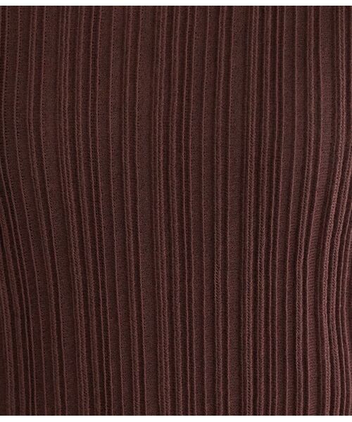 ROPE' / ロペ ニット・セーター | 【洗える】変形リブニットクルーネック半袖プルオーバー | 詳細8