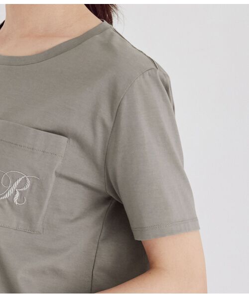 ROPE' / ロペ カットソー | ロゴ刺繍Tシャツ | 詳細7