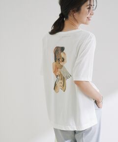 コラージュバックプリントTEE