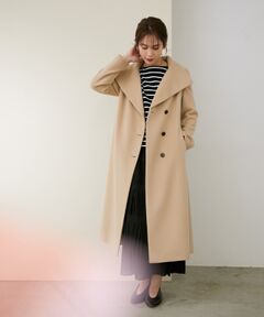 【21AW】プレミアムカシミヤショールカラーコート