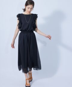 カットドビーシャーリングシアードットワンピース/WEB限定