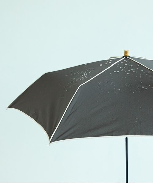 ROPE' / ロペ 傘 | 【晴雨兼用】バンブーハンドルバイカラーコンパクトアンブレラ  折りたたみ傘 | 詳細1
