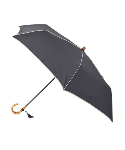 ROPE' / ロペ 傘 | 【晴雨兼用】バンブーハンドルバイカラーコンパクトアンブレラ  折りたたみ傘 | 詳細2