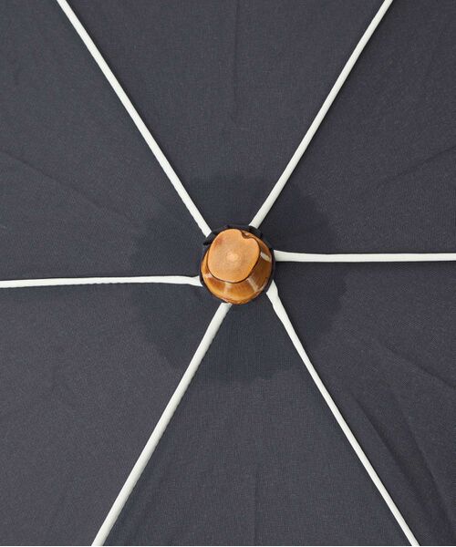 ROPE' / ロペ 傘 | 【晴雨兼用】バンブーハンドルバイカラーコンパクトアンブレラ  折りたたみ傘 | 詳細4