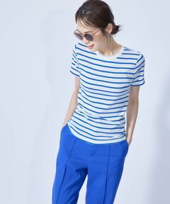 【PETIT BATEAU】TEE-SHIRT ICONIQUE MC COL ROND Coton Epais bio for ROPE'