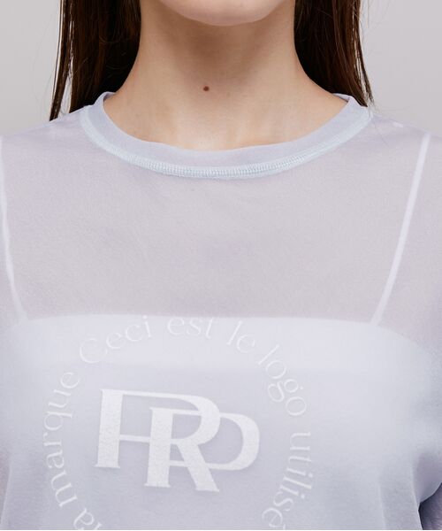 ROPE' / ロペ カットソー | ロゴプリントシアーTシャツ | 詳細8