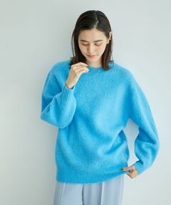 【一部WEB限定】アルパカブレンドクルーネックニット