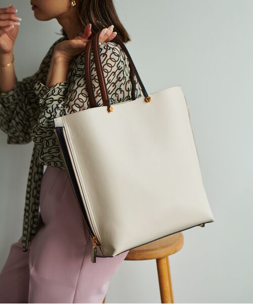 ROPE' / ロペ トートバッグ | 【ドラマ着用】【E'POR】【新色追加】Y BAG Large（A4対応 サイドジップ縦型トートバッグ） | 詳細22
