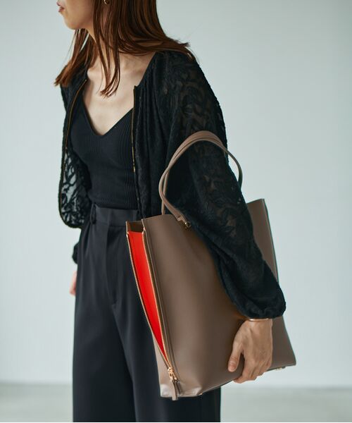 ROPE' / ロペ トートバッグ | 【ドラマ着用】【E'POR】【新色追加】Y BAG Large（A4対応 サイドジップ縦型トートバッグ） | 詳細7