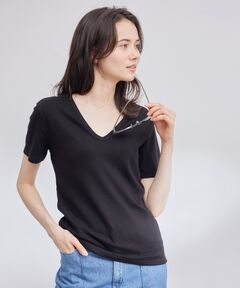 【PETIT BATEAU（プチバトー）×ROPE'】VネックTEE