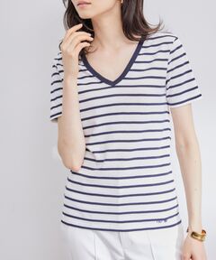 【PETIT BATEAU（プチバトー）×ROPE'】VネックTEE