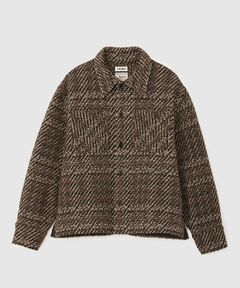 【COOHEM】VELVET CHECK TWEED JACKET