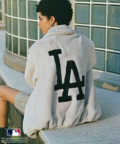 【MLB COLLECTION BY JUN】フェイクファーブルゾン