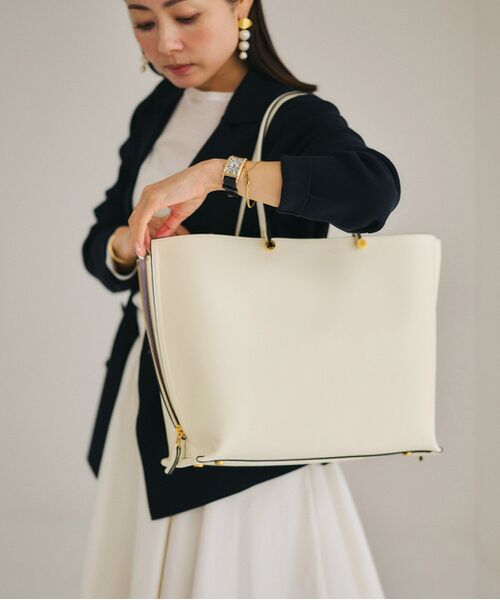 ROPE'/ロペ 【E'POR】Y BAG Wide【通勤】【A4対応】【雑誌掲載】【25SS】 キナリ(16) F ROPE'/ロペ 【E'POR】Y BAG Wide【通勤】【A4対応】【雑誌掲載】【25SS】 キナリ(16) F