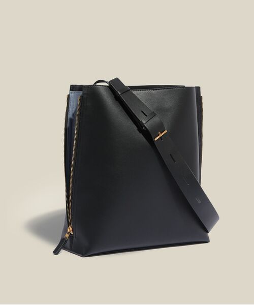 ロペ Y BAG ショルダー ブラック/グリーン A4対応】【通勤】【E'POR】Y BAG Shoulder Large（サイドジップ