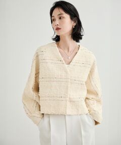ROPE ロペ　ジャケット　ブルゾン ROPÉ(ロペ) / プレミアムカシミヤ ジップブルゾン【新色追加