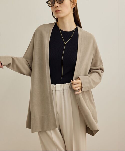 ROPE'/ロペ 【洗える】トッパーカーディガン ベージュ(27) F ROPE'/ロペ 【洗える】トッパーカーディガン ベージュ(27) F