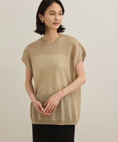 ロペ ニット セーター 長袖 ウール/カシミア混 リブ 無地 トップス レディース 38サイズ ベージュ ROPE' ロペ ニット セーター 長袖 ウール/カシミア混 リブ 無地