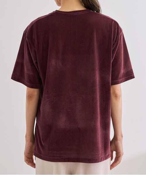ROPE' / ロペ 【洗える】シアーベロアTシャツ 洗える】シアーベロアTシャツ（Tシャツ/カットソー）｜ROPE