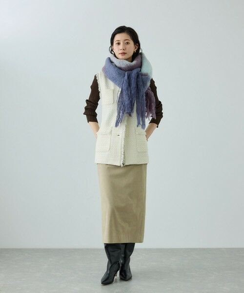 ROPE' / ロペ マフラー・ショール・スヌード・ストール | 【MANTAS EZCARAY(マンタス エスカライ)】 VIEWS MOHAIR STOLE (REF. NIGHT 1-B) | 詳細1