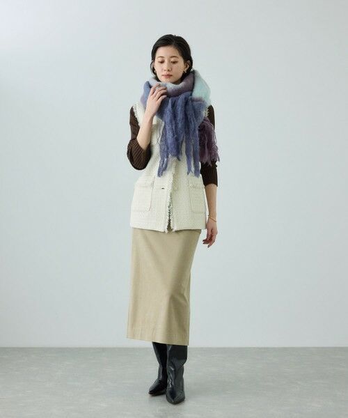 ROPE' / ロペ マフラー・ショール・スヌード・ストール | 【MANTAS EZCARAY(マンタス エスカライ)】 VIEWS MOHAIR STOLE (REF. NIGHT 1-B) | 詳細2