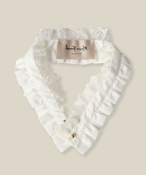 ROPE'/ロペ 【troisiemechaco(トロワズィエムチャコ)】MIOSOTIS つけ襟 ホワイト(10) M ROPE'/ロペ 【troisiemechaco(トロワズィエムチャコ)】MIOSOTIS つけ襟 ホワイト(10) M