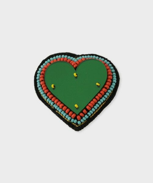 ROPE'/ロペ 【MY BOB(マイボブ)】HEART MIRROR BROOCH|ブローチ グリーン(30) F ROPE'/ロペ 【MY BOB(マイボブ)】HEART MIRROR BROOCH|ブローチ グリーン(30) F