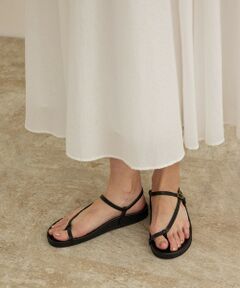 ROPE' / ロペ サンダル | スプリットレザーナローベルトサンダル