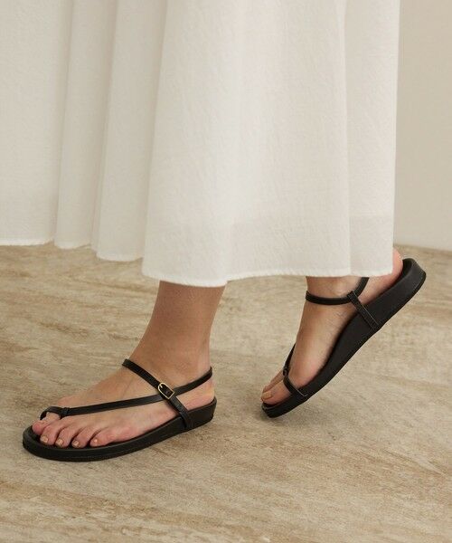 ROPE' / ロペ サンダル | スプリットレザーナローベルトサンダル | 詳細1