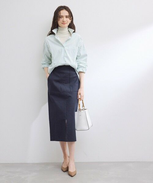 ROPE' / ロペ ミニ・ひざ丈スカート | 定番ポケット付きタイトスカート | 詳細1