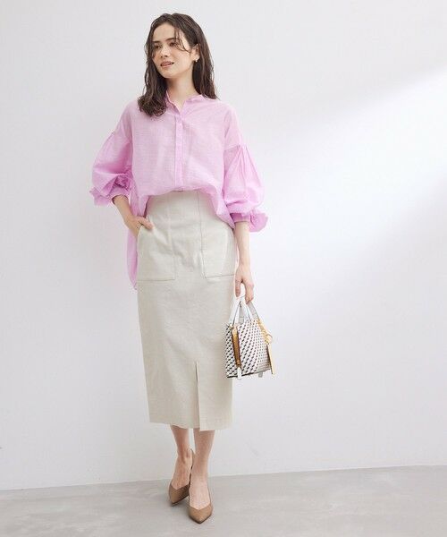 ROPE' / ロペ ミニ・ひざ丈スカート | 定番ポケット付きタイトスカート | 詳細4