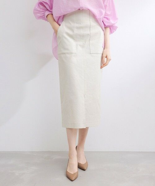 ROPE' / ロペ ミニ・ひざ丈スカート | 定番ポケット付きタイトスカート | 詳細5