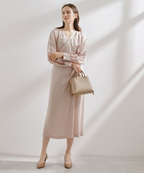 ROPE' / ロペ ミニ・ひざ丈スカート | TENラップ風タックスカート | 詳細19