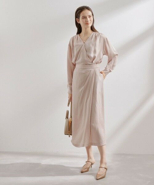 ROPE' / ロペ ミニ・ひざ丈スカート | TENラップ風タックスカート | 詳細20