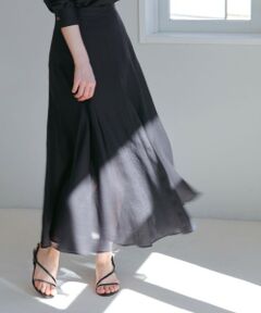 ROPE' / ロペ ミニ・ひざ丈スカート | ラミーサーキュラースリットスカート