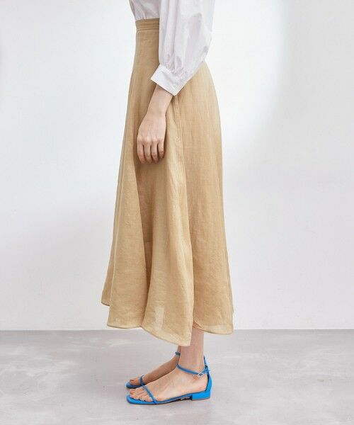 ROPE' / ロペ ミニ・ひざ丈スカート | ラミーサーキュラースリットスカート | 詳細10