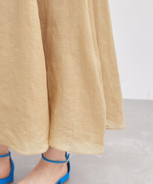 ROPE' / ロペ ミニ・ひざ丈スカート | ラミーサーキュラースリットスカート | 詳細14