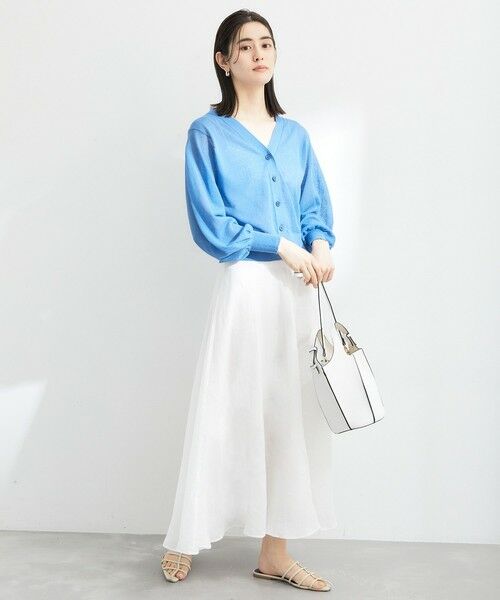 ROPE' / ロペ ミニ・ひざ丈スカート | ラミーサーキュラースリットスカート | 詳細18