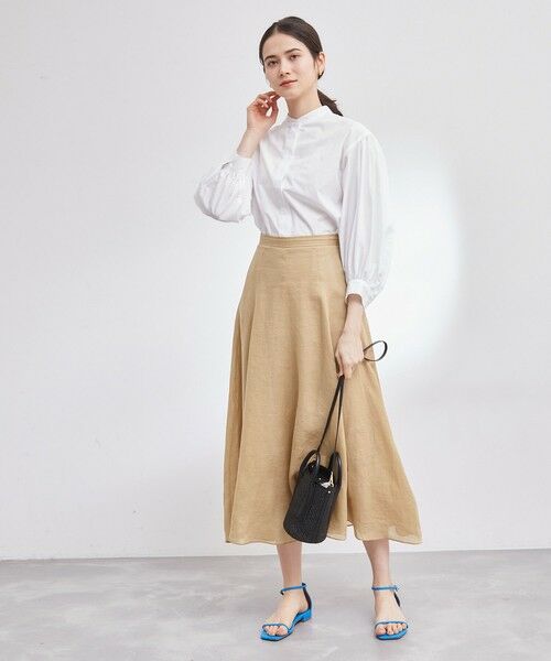 ROPE' / ロペ ミニ・ひざ丈スカート | ラミーサーキュラースリットスカート | 詳細20