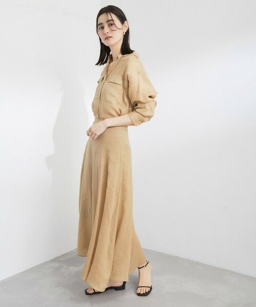 ROPE' / ロペ ミニ・ひざ丈スカート | ラミーサーキュラースリットスカート | 詳細21